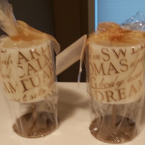 Brand new set of Radiance Decor Calligraphy Candles - Picture 1 of 3